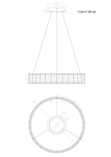 Подвесная люстра Divinare Teresa 1134/17 SP-32