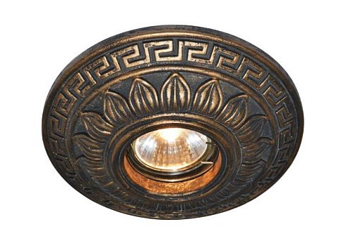 Встраиваемый светильник с узорами Antic A5072PL-1BG Arte Lamp