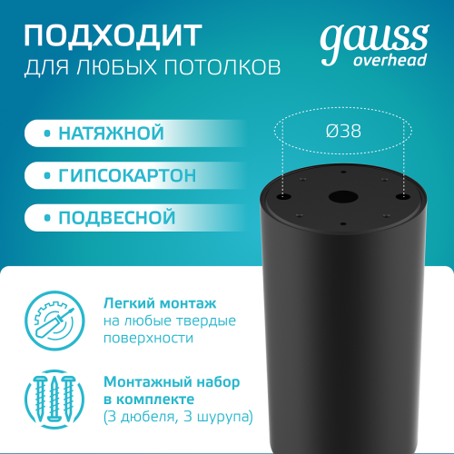 Накладной светильник Gauss HD063