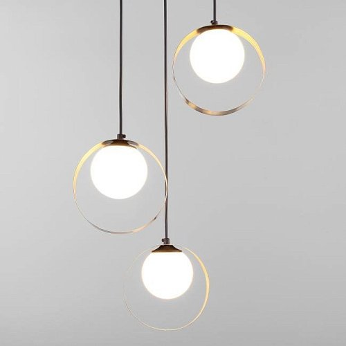 Светильник подвесной Eurosvet Dublin 50205/3 черный/бронза