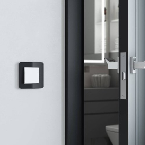 Рамка Werkel W0012448/ Рамка на 1 пост Elite (черный, стекло)