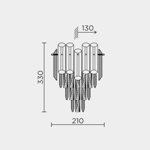 ML.9006.02 GD-SM Бра настенное ML Modelux ML.9006.02 GD-SM