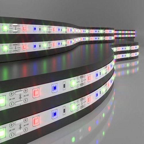 Лента светодиодная 60Led 4,8W IP20 мульти (2835 12V 60Led 4,8W IP20 RGB) LED лента Elektrostandard 12V 4,8W IP20 Лента светодиодная 60Led 4,8W IP20 мульти (2835 12V 60Led 4,8W IP20 RGB) a050578