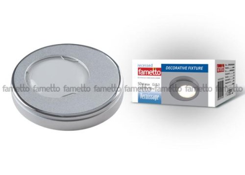 DLS-V104 GU5.3 SAND SILVER+CHROME Встраиваемый светильник Fametto Vernissage DLS-V104 GU5.3 SAND SILVER+CHROME