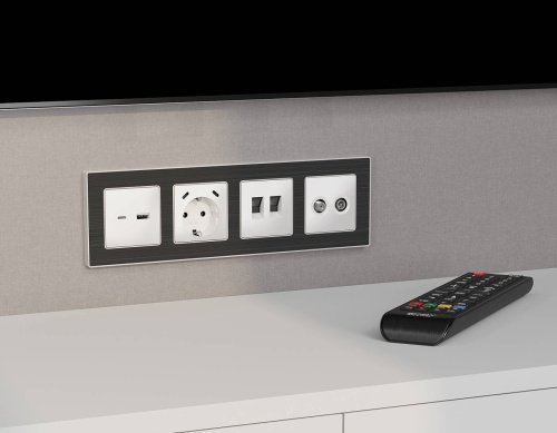 Розетка Ambrella Volt ALFA MA132110