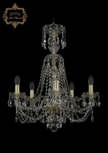 11.11.5.195.XL-68.Gd.Sp Подвесная хрустальная люстра 11.11 Art Classic 11.11.5.195.XL-68.Gd.Sp