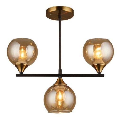 MD.1234-3-S BK+CP Потолочная люстра IMEX MD.1234-3-S BK+CP