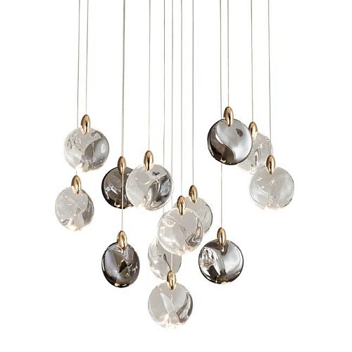 OD2440-13 gold/clear+amber+grey Светильник подвесной Delight Collection OD2440 OD2440-13 gold/clear+amber+grey