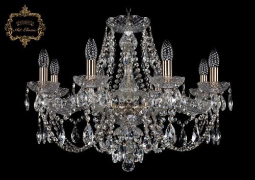 Подвесная хрустальная люстра 11.21 Art Classic 11.21.8.220.Br.Sp