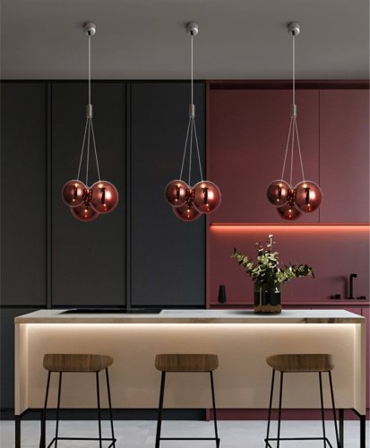 Светильник подвесной Delight Collection 19152 19152P/3 rose gold