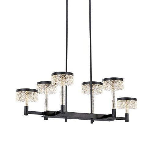 MD21020075-6B matt black Люстра на штанге Delight Collection Diamond cut MD21020075-6B matt black