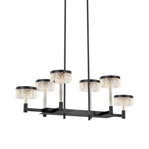 MD21020075-6B matt black Люстра на штанге Delight Collection Diamond cut MD21020075-6B matt black