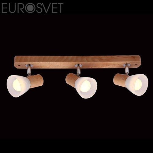 20045/3 светлое дерево Светильник спот Eurosvet 20045 20045/3 светлое дерево