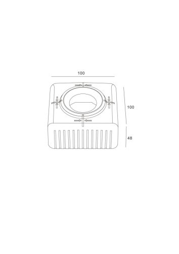 00-00047544 Закладная под натяжной потолок для модуля MR16/GU10 FT01 SWG Standard 00-00047544