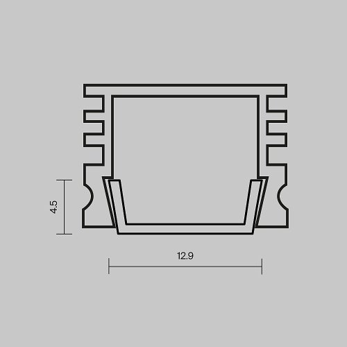 Экран для профиля Maytoni Накладной профиль 642024