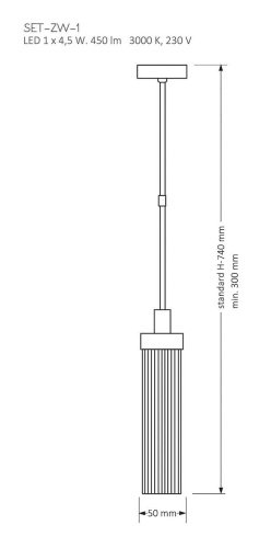 Светильник потолочный Kutek Seti SET-ZW-1(Z)