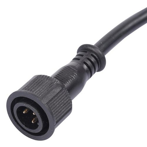 UCX-LL2/L52-0.25M/M7 220V BLACK Провод, 25см, для подключения линейных прожекторов 220V серии L52, L53 Uniel L52 линейные wallwasher UCX-LL2/L52-0.25M/M7 220V BLACK