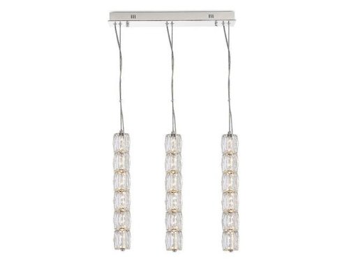 Потолочная чашка Newport Crystal Потолочная чашка 8240 L50*8*H3,5 3 подвеса chrome