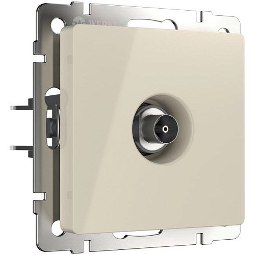 W1184003/ ТВ-розетка проходная (слоновая кость) Розетка Werkel W1184003/ ТВ-розетка проходная (слоновая кость)