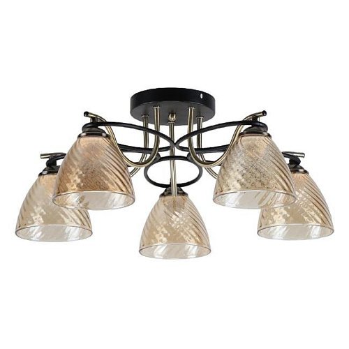 13115/5AB+MBK BR Потолочная люстра ЭкономСвет 13115 13115/5AB+MBK BR