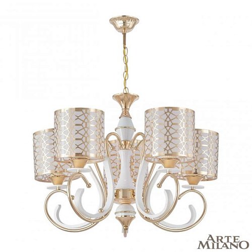 301237/5 Wh/Gd Подвесная люстра Arte Milano Florentia-1237 301237/5 Wh/Gd