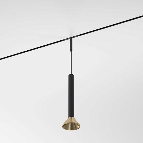 Mini Magnetic Трековый светильник 3W 3000K (черный/латунь) 85164/01 Трековый светильник Elektrostandard Mini Magnetic Mini Magnetic Трековый светильник 3W 3000K (черный/латунь) 85164/01