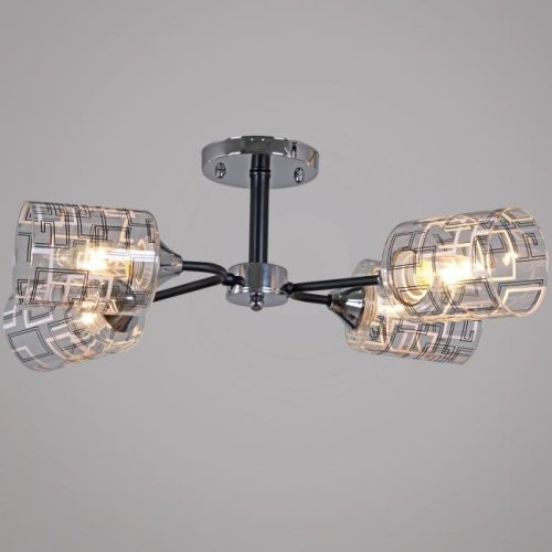 Потолочная люстра Reluce 26260-0.3-04 CR+BK