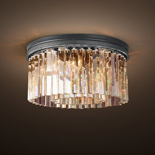 KR0387C-6B/P black/clear Потолочная люстра Delight Collection 1920s Odeon KR0387C-6B/P black/clear