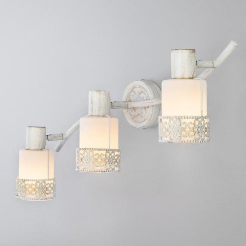 20025/3 белый с золотом Светильник спот Eurosvet Silvia 20025/3 белый с золотом