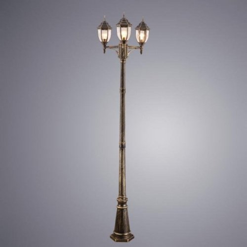 Столб фонарный уличный Arte Lamp Pegasus A3151PA-3BN