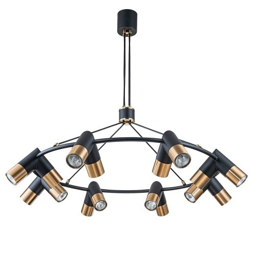 V000456 Подвесная люстра Indigo Doppio V000456 11036/16P Black