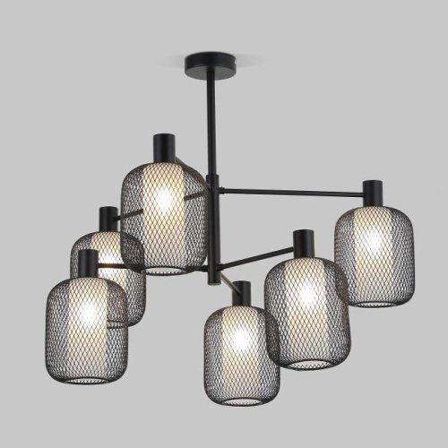 30191/6 черный Потолочная люстра Eurosvet Voile 30191/6 черный