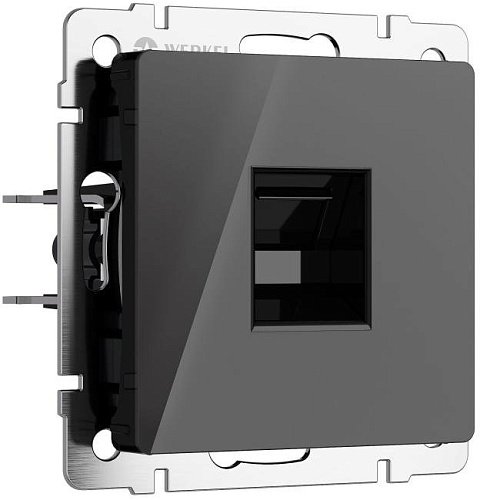 W1181048/ Розетка Ethernet RJ-45 (черный акрил) Розетка Werkel W1181048/ Розетка Ethernet RJ-45 (черный акрил)