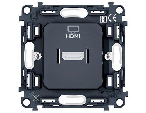 PR223 Механизм розетки HDMI 2.1 30V/900mA 4K-120HZ 8K-60Hz QUANT PRO