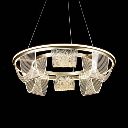 L7706-630 GD Подвесная люстра L LED4U L7706-630 GD