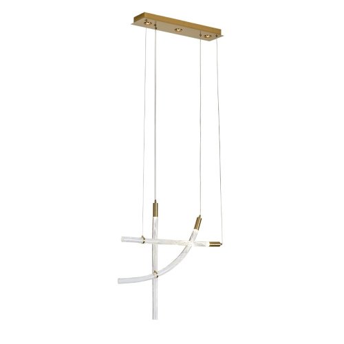 OB2412-3 gold/clear Светильник подвесной Delight Collection OB2412 OB2412-3 gold/clear