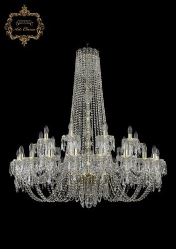 11.23.20+10.400.h-122.Gd.Dr Подвесная хрустальная люстра 11.23 Art Classic 11.23.20+10.400.h-122.Gd.Dr