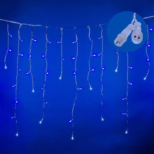 Бахрома светодиодная с эффектом мерцания, 3м Uniel ULD-B3007-200/TTK BLUE-WHITE IP44