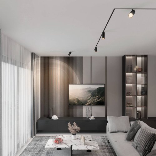 Slim Magnetic R02 Трековый светильник 12W 3000K (черный) 85012/01 Трековый светильник Elektrostandard Slim Magnetic Slim Magnetic R02 Трековый светильник 12W 3000K (черный) 85012/01