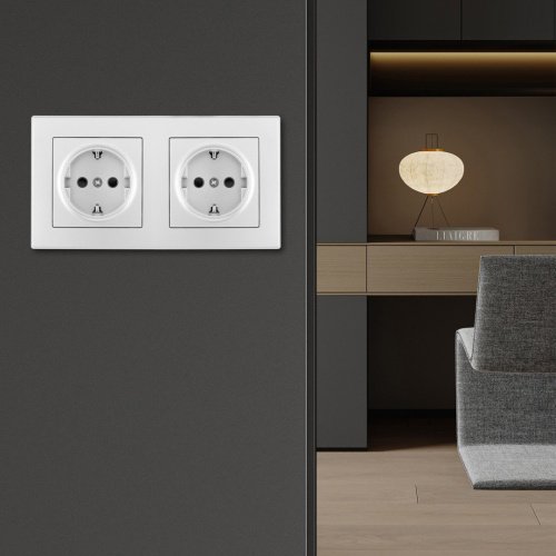 Розетка Arte Milano Set06-2 SET06-2-40-1x2 silver