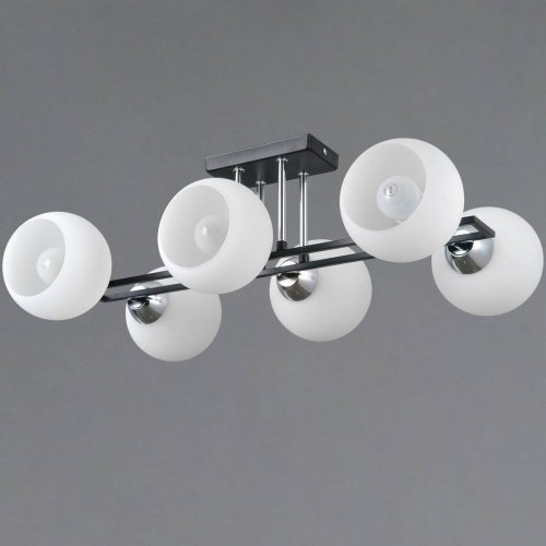 Потолочная люстра ILLUMICO IL0791-6CSQ-25 BK CR TRENTO
