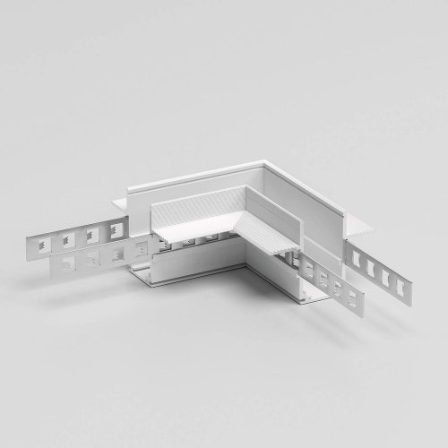 Slim Magnetic Коннектор угловой для встраиваемого шинопровода под ГКЛ 12,5мм (белый) 85212/00 Коннектор для шинопровода Elektrostandard Slim Magnetic Slim Magnetic Коннектор угловой для встраиваемого шинопровода под ГКЛ 12,5мм (белый) 85212/00