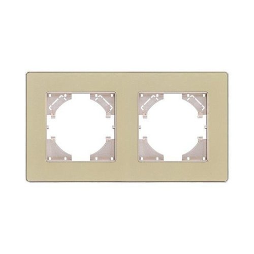 Рамка 2-постовая, золотой Kollinger Eleganz Acryl EA2GD