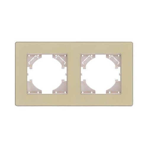 EA2GD Рамка 2-постовая, золотой Kollinger Eleganz Acryl EA2GD