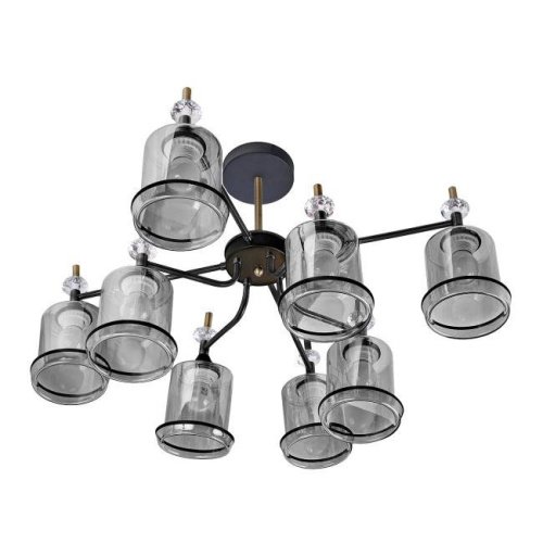 Потолочная люстра IMEX MD.4890-8-S COFFEE+FGD