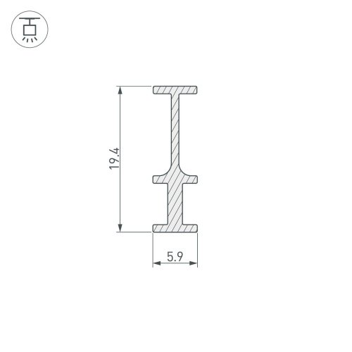 Профиль Arlight Foled 025232