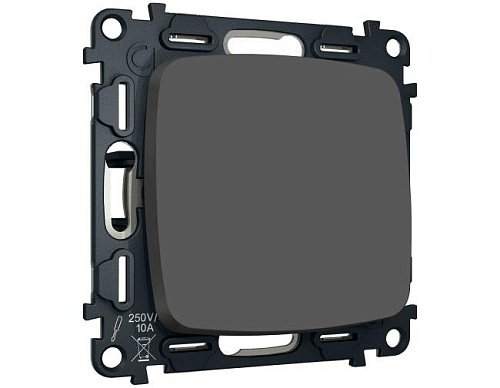 MO901050 MO901050 Комплект механизма 1-кл выключателя с самовозвратом OMEGA Графит Мягкое касание QUANT (OP9010, VM113)