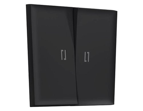 SP9840 SP9840 Лицевая панель SIGMA (Черный Мягкое касание) для 2-кл выключателей с подсветкой QUANT PRO