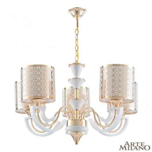 308857/5 Wh/Gd Подвесная люстра Arte Milano Florentia-8857 308857/5 Wh/Gd