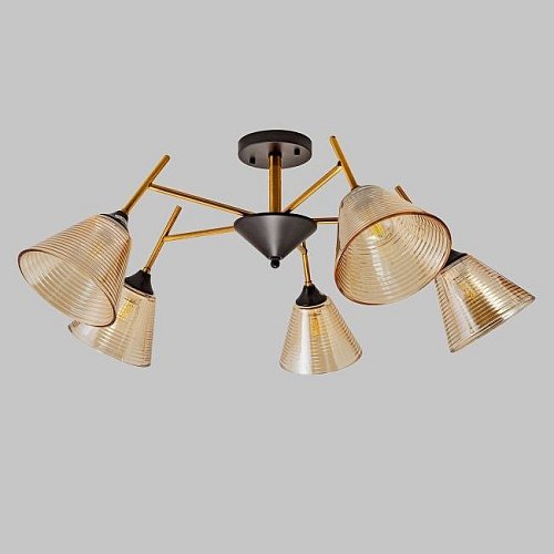 MD.4250-5-S-COP+BK Потолочная люстра IMEX MD.4250-5-S-COP+BK